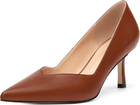 Women's Pumps, Pointed Closed Toe Kitten Heels for Women, Comfortable Mid Heel Women's Dress Shoes in Saudi Arabia