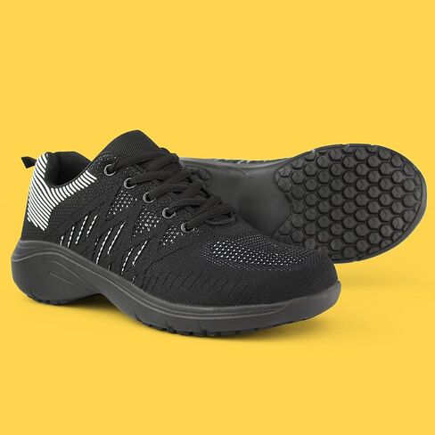 أحذية مشي نسائية من Hawkwell قابلة للتنفس وغير قابلة للانزلاق، أحذية رياضية عصرية للمشي للتمريض in Kuwait