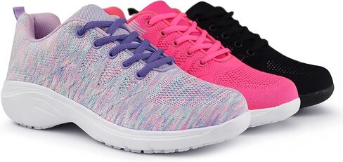 أحذية مشي نسائية من Hawkwell قابلة للتنفس وغير قابلة للانزلاق، أحذية رياضية عصرية للمشي للتمريض in Kuwait