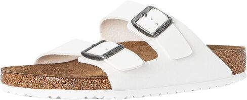 Birkenstock Women's Arizona Birko-Flo White Birko-Flor Sandals - 42 R EU (US Men EU's 9-9.5, US Women EU's 11-11.5) in Saudi Arabia