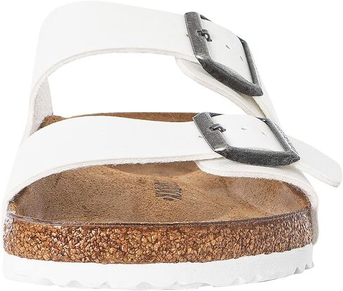 Birkenstock Women's Arizona Birko-Flo White Birko-Flor Sandals - 42 R EU (US Men EU's 9-9.5, US Women EU's 11-11.5) in Saudi Arabia