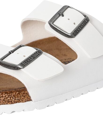 Birkenstock Women's Arizona Birko-Flo White Birko-Flor Sandals - 42 R EU (US Men EU's 9-9.5, US Women EU's 11-11.5) in Saudi Arabia