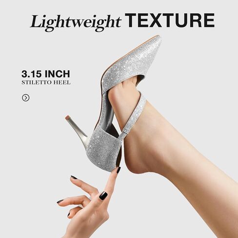 Women's Closed Toe Dress Pumps Shoes Pointed Toe Comfortable Stiletto Heels for Work Office Wedding Dancing in Saudi Arabia