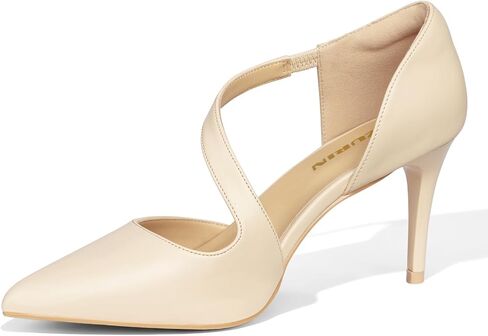 Women's Closed Toe Dress Pumps Shoes Pointed Toe Comfortable Stiletto Heels for Work Office Wedding Dancing in Saudi Arabia