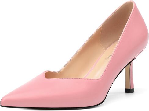 Women's Pumps, Pointed Closed Toe Kitten Heels for Women, Comfortable Mid Heel Women's Dress Shoes in Saudi Arabia