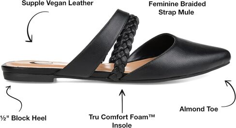 مجموعة Journee للسيدات ذات عرض متوسط ​​وواسع من Olivea Tru Comfort Foam سهل الارتداء عند أصابع القدم اللوزية in Saudi Arabia