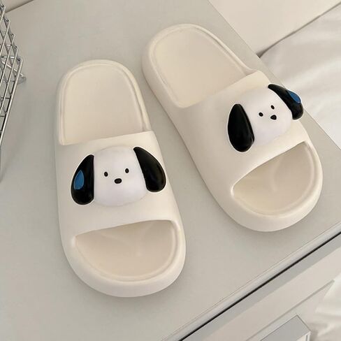 Women’s Cute Summer Slides Cartoon Dog Non-Slip Shower Slippers in Saudi Arabia