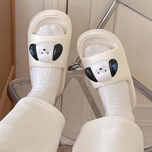 Women’s Cute Summer Slides Cartoon Dog Non-Slip Shower Slippers in Saudi Arabia