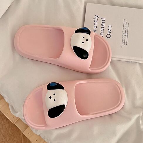 Women’s Cute Summer Slides Cartoon Dog Non-Slip Shower Slippers in Saudi Arabia
