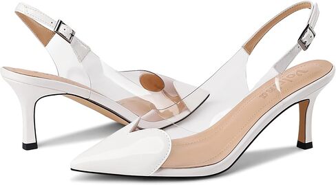 Volrina Women's Heart Clear Heeled sandals Pointed Toe Transparent Slingback Heels Buckle Strap Patent Leather Pumps Party Prom Dress Shoes in Saudi Arabia