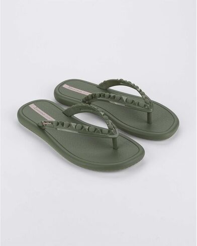 شبشب نسائي من Ipanema Meu Sol Rasteira - شبشب مرصع للنساء، شبشب مع دعم للقوس، شبشب شاطئ، شبشب نسائي أنيق، صنادل مرصعة in Kuwait