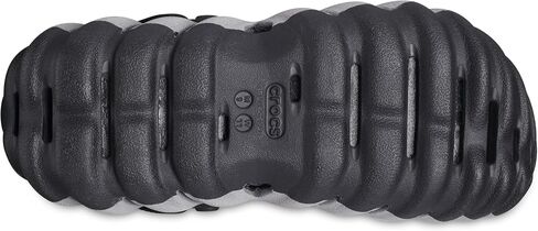 Crocs Unisex-Adult Echo Clog, Black/Reflective, 18 Women/16 Men in Saudi Arabia