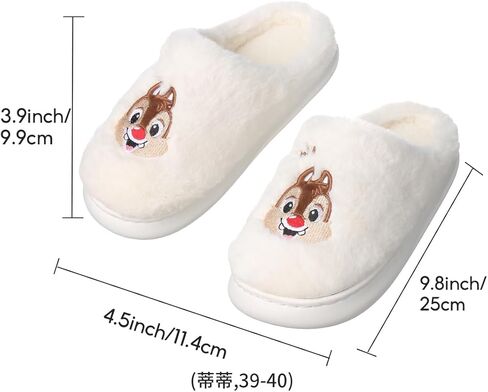 شباشب نسائية من القطيفة من مجموعة ديزني تشيب آند ديل من مينيسو - مريحة وأنيقة in Kuwait