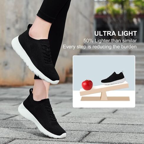 Walking Tennis Shoes for Women-Non Slip On Breathable Mesh Sneakers,Comfort&Lightweight Soft Sole in Saudi Arabia