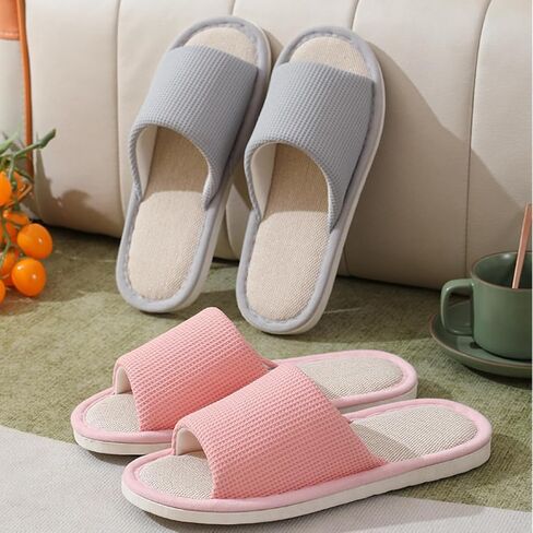 Women Slipper Soft Sole Open Toe House Slippers Memory Foam Slip On Bedroom Cozy Indoor Outdoor Home Slippers in Saudi Arabia