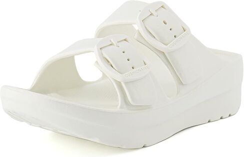 CUSHIONAIRE Women's Mesa recovery slide sandal with +Comfort in Saudi Arabia