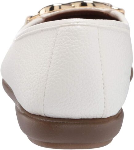 كعب مسطح نسائي من Aerosoles Big Bet، أبيض، عرض 6.5 in Kuwait
