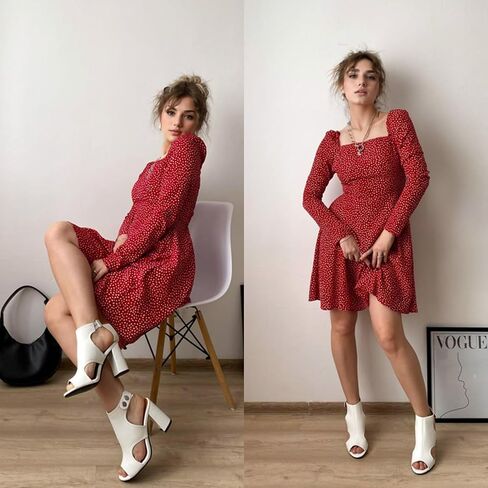 Open Toe Booties for Women Dressy Sandals Peep Toe Boots Block Heels Summer Gladiator Shoes in Saudi Arabia