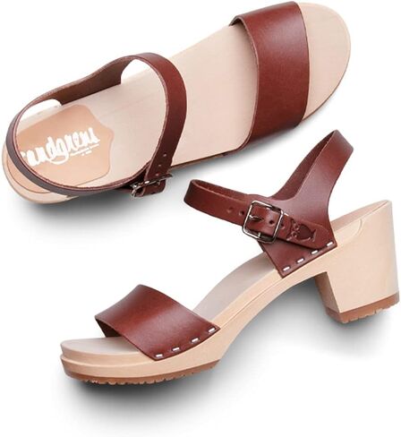 Sandgrens Swedish Handmade Wooden Clog Sandal | Vienna in Saudi Arabia