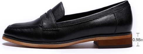 Mona flying Women's Leather Penny Loafer Casual Flat Shoes for Women Ladies in Saudi Arabia