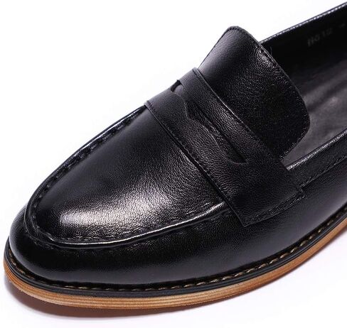 Mona flying Women's Leather Penny Loafer Casual Flat Shoes for Women Ladies in Saudi Arabia