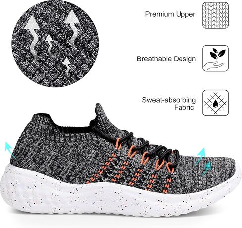 KELISI Women's Walking Shoes Tennis Athletic Sport Lightweight Slip on Sneakers in Saudi Arabia