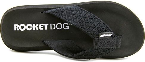 Rocket Dog Women's Spotlight Kingsley Cotton Flip-Flop, Black, 8 in Saudi Arabia