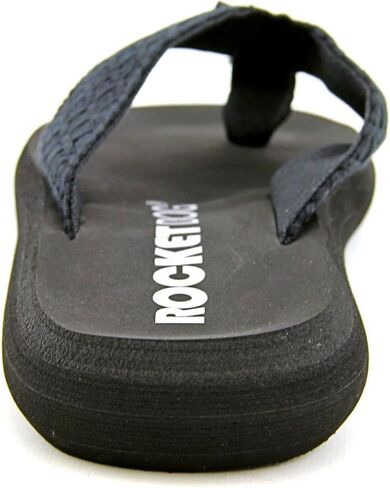 Rocket Dog Women's Spotlight Kingsley Cotton Flip-Flop, Black, 8 in Saudi Arabia