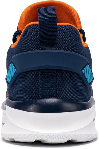 Men's Waterproof Shoes for Women Lightweight Walking Running Water Resistant Shoes Rainy Tennis Sneakers(13, Blue Orange) in Saudi Arabia