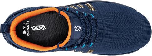 Men's Waterproof Shoes for Women Lightweight Walking Running Water Resistant Shoes Rainy Tennis Sneakers(13, Blue Orange) in Saudi Arabia