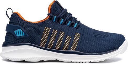 Men's Waterproof Shoes for Women Lightweight Walking Running Water Resistant Shoes Rainy Tennis Sneakers(13, Blue Orange) in Saudi Arabia
