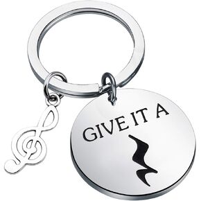 CHOORO Funny Band Teacher Gifts Choir Director Gift Give It a Rest Keychain