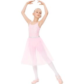 فستان LIONJIE للأطفال الصغار البنات الرومانسي بالترتر توتو زي رقص الباليه in Kuwait