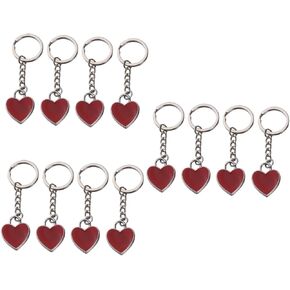 BESTOYARD 12 Pcs Bag Charm Key Holder Cute Keyring Key Rings Ornaments Keyrings for Women Couple Keychain Accessories for Car for Women Gift Key Rings Purse Charms Friendship Man Heart