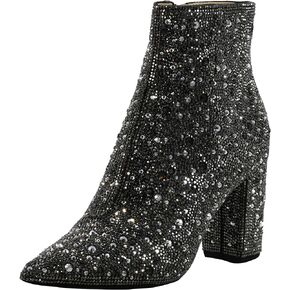 Betsey Johnson Cady Ankle Boot, Black/Multi, 6 W US