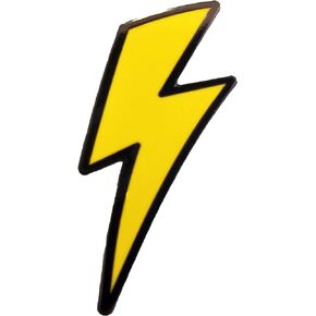 Thunder Bolt and Lightning Bolt Electricity Cartoon Cute 1" Enamel Lapel Pin