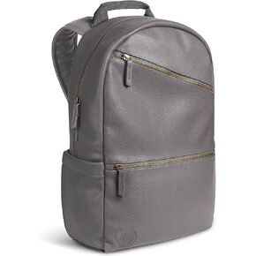 Simple Modern Vegan Leather Backpack for Women & Men | Mini Backpack Purse for Girls and Boys Cute Small Faux PU Leather Travel Bag for Work | Legacy Collection | Medium (17" tall) | Gray