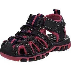 Rugged Bear Kids Boys Girls Closed-Toe Outdoor Sport Water Sandals - beach pool slide adjustable strap shoes athletic summer (Toddler/Little Kid/Big Kid)