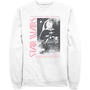 Star Wars Men's Father Knows Best Pullover Crew Fleece, White, XX-Large