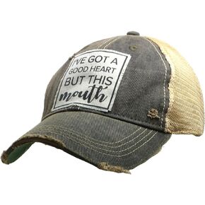 I've Got A Good Heart But This Mouth Cap, Black
