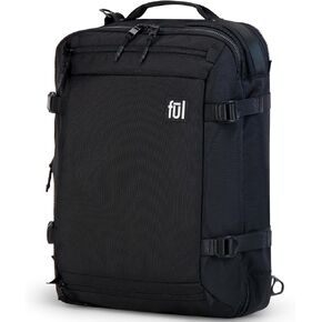 FUL Ridge Collection 18 Inch Laptop Backpack, Cruiser Padded Computer Bag for Commute or Travel, Black, One Size