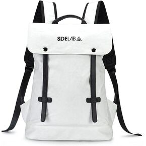 حقيبة ظهر SDELABSub Tyvek Paper كاجوال كلاسيكية للعمل الجامعي، حقيبة ظهر مضادة للسرقة للسفر مع جيب خلفي بسحاب، حقيبة ظهر للكمبيوتر المحمول مقاس 14 بوصة للاستخدام اليومي، حقيبة ظهر كاجوال خفيفة الوزن للنساء والرجال in Kuwait