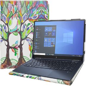 حافظة حماية Alapmk لجهاز 13.5 بوصة HP Spectre x360 14-eaXXXX 14-efXXXX/HP Elite Dragonfly Chromebook/HP Dragonfly G4 وحافظة لجهاز Lenovo ThinkBook Plus Gen 4 [لا تناسب Elite Dragonfly G1 G2]، أسود
