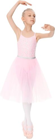 فستان LIONJIE للأطفال الصغار البنات الرومانسي بالترتر توتو زي رقص الباليه in Kuwait