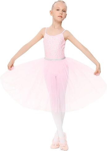 فستان LIONJIE للأطفال الصغار البنات الرومانسي بالترتر توتو زي رقص الباليه in Kuwait