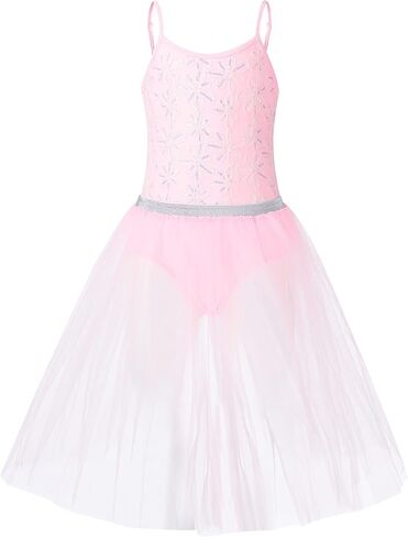 فستان LIONJIE للأطفال الصغار البنات الرومانسي بالترتر توتو زي رقص الباليه in Kuwait