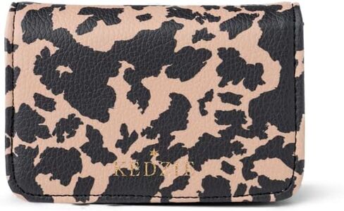 محفظة KEDZIE Essentials Only للنقود والبطاقات من الجلد النباتي مع قفل سريع للنساء - مشمسة in Kuwait