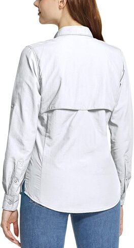 قمصان CQR للسيدات بعامل حماية من الأشعة فوق البنفسجية 50+ بأكمام طويلة للمشي لمسافات طويلة، قمصان سريعة الجفاف للحماية من الأشعة فوق البنفسجية/الشمس في الهواء الطلق بأزرار سفلية in Kuwait