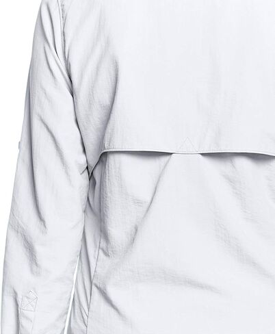 قمصان CQR للسيدات بعامل حماية من الأشعة فوق البنفسجية 50+ بأكمام طويلة للمشي لمسافات طويلة، قمصان سريعة الجفاف للحماية من الأشعة فوق البنفسجية/الشمس في الهواء الطلق بأزرار سفلية in Kuwait