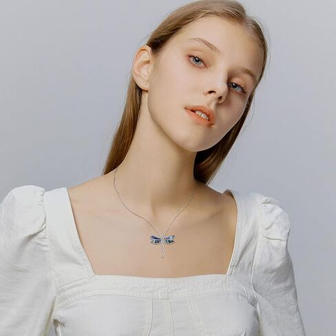 CHENGHONG اليعسوب قلادة للنساء 925 فضة سلتيك عقدة اليعسوب قلادة الأيرلندية اليعسوب مجوهرات هدايا للفتيات عاشق in Kuwait